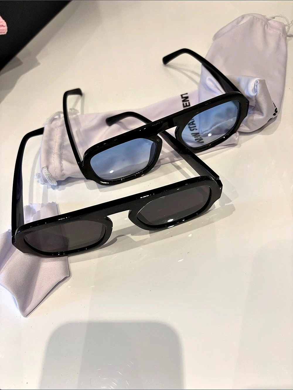 Black Frame Glasses Set